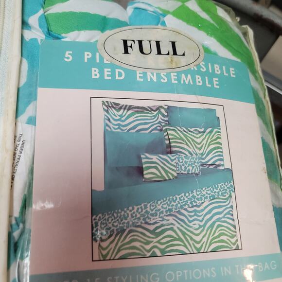 Jessica Sanders Casual living reversible FULL bedding set pillows comforter NEW - Picture 5 of 6